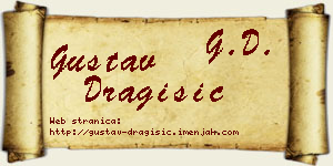 Gustav Dragišić vizit kartica
